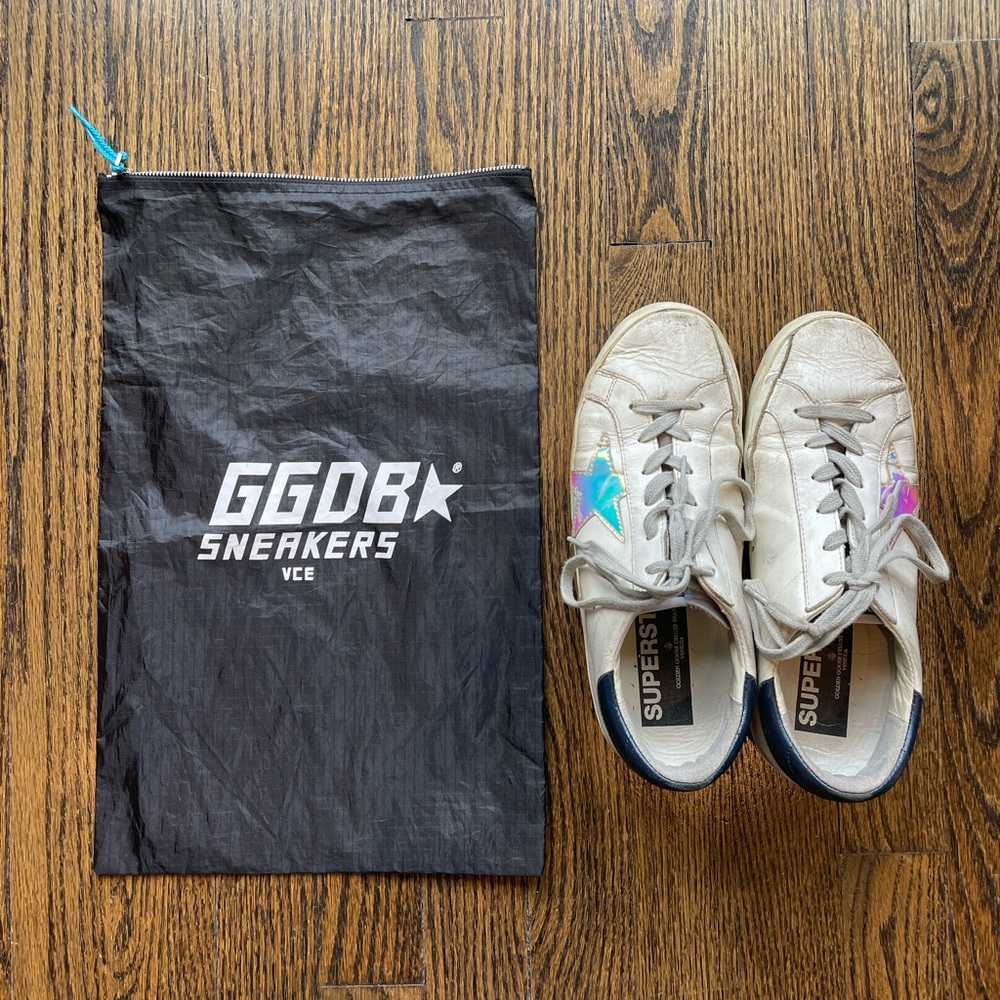 Golden Goose Deluxe Holographic Star Sneakers